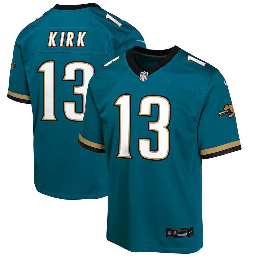Youth Jacksonville Jaguars #13 Christian Kirk Green Nike Throwback Player Game NFL Jersey->customized nfl jersey->Custom Jersey